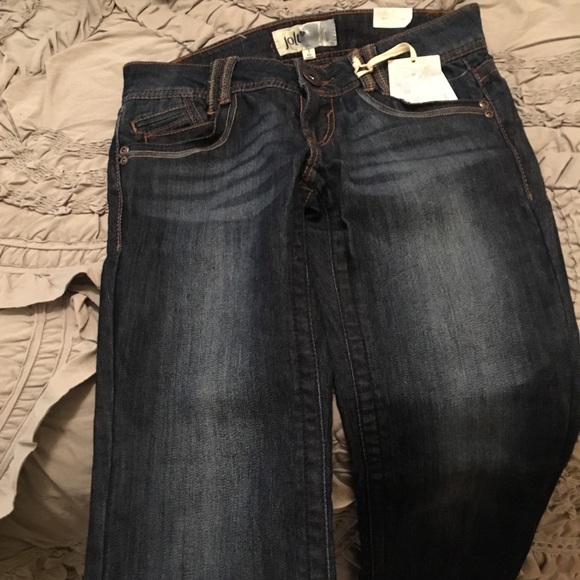 Jolt Jeans •NWT• Cropped distressed denim • Size 1 - Picture 4 of 6